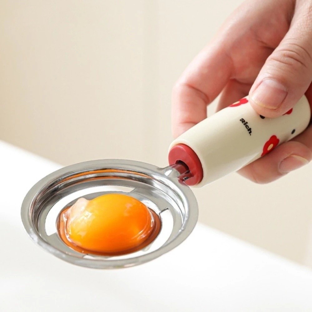Egg Separator Tool - 스테인리스 스틸 재질의 달걀 노른자 분리