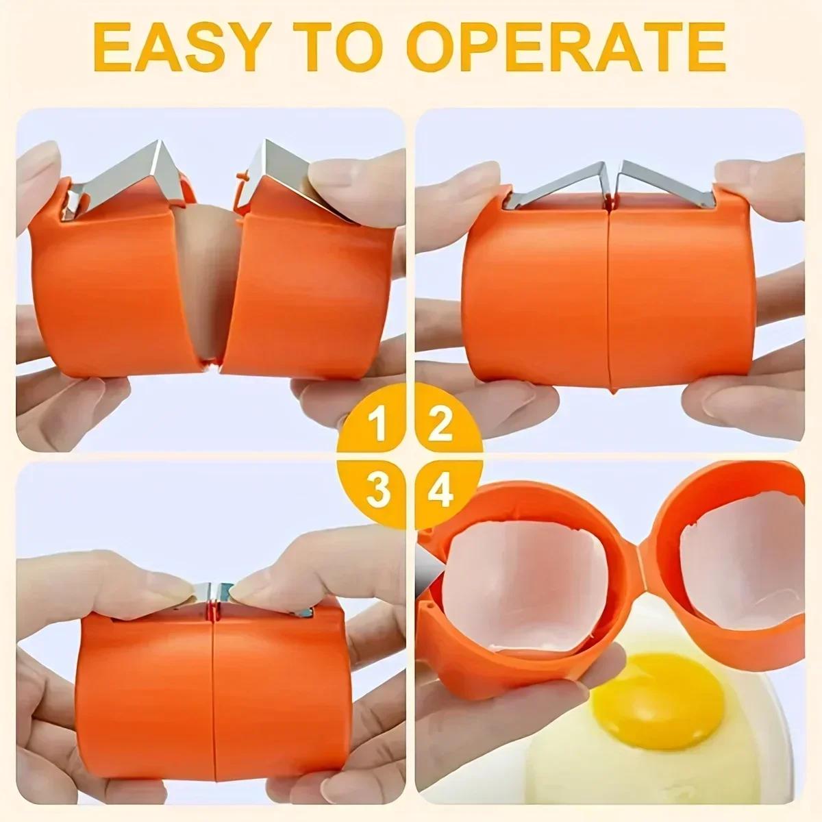 1/3pcs-새로운 계란 껍질 오프너 프레스 계란 껍질 - Egg Separator Tool 리뷰 및 가격