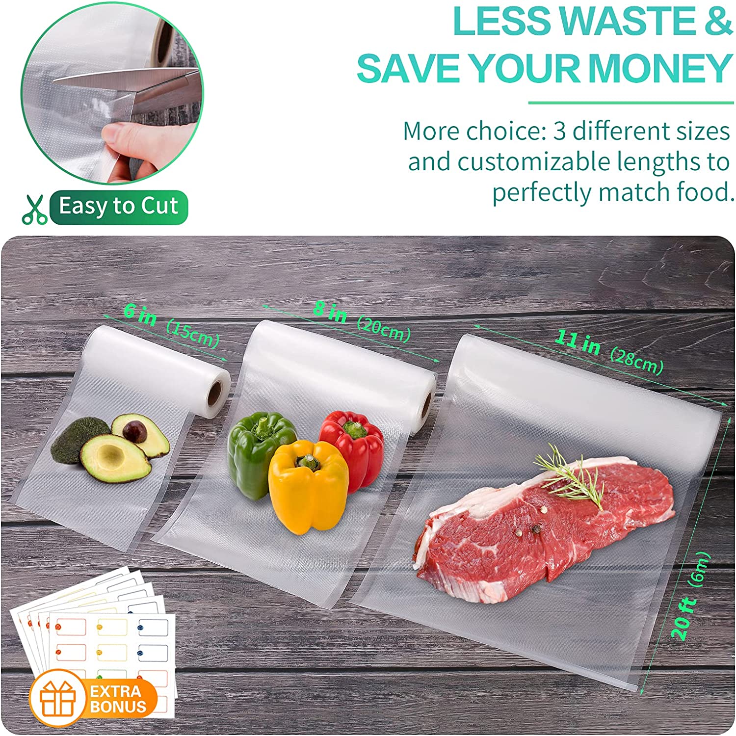 진공 식품 포장용 주방 가방 진공 밀봉 가방 수비드 보 - Kitchen Gadgets Organizer 리뷰 및 가격