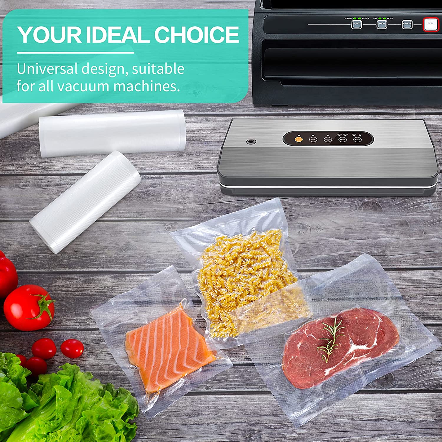 진공 식품 포장용 주방 가방 진공 밀봉 가방 수비드 보 - Kitchen Gadgets Organizer 리뷰 및 가격