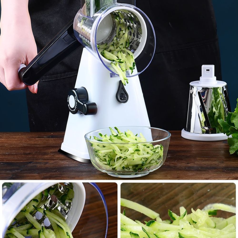 회전식 식품 슬라이서, 채칼, 채썰기 도구, 수동 야채 - Kitchen Helper Gadgets 리뷰 및 가격
